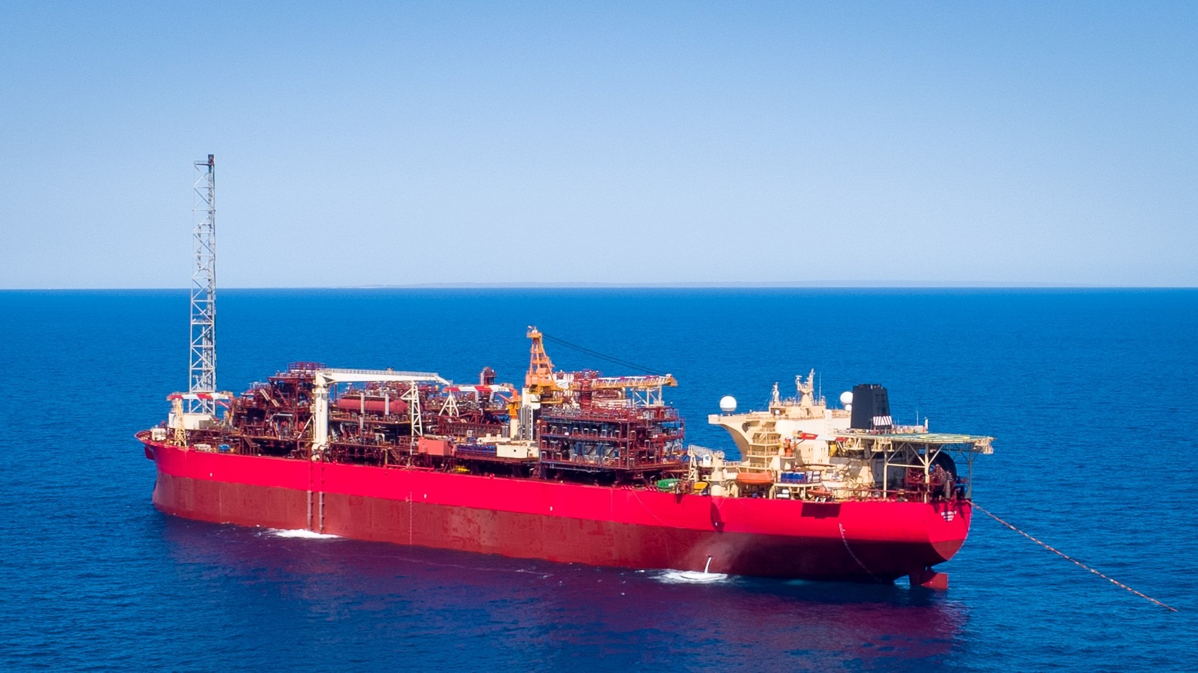 Ngujima-Yin FPSO of the Vincent oil field.